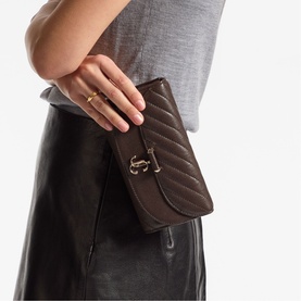 Avn Quilted Biker Wallet Clutch
