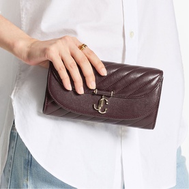 Avn Quilted Biker Wallet Clutch