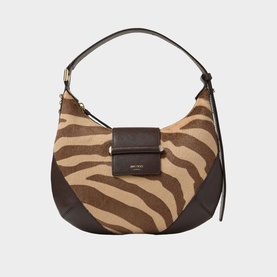 Bar Zebra Small Hobo Shoulder Bag