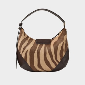 Bar Zebra Small Hobo Shoulder Bag
