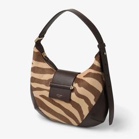 Bar Zebra Small Hobo Shoulder Bag