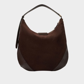 Bar Suede Medium Hobo Shoulder Bag