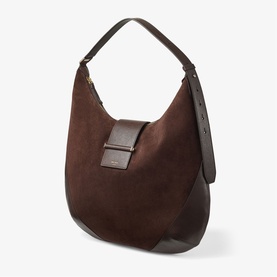 Bar Suede Medium Hobo Shoulder Bag