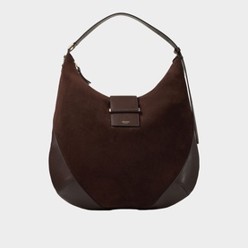 Bar Suede Medium Hobo Shoulder Bag