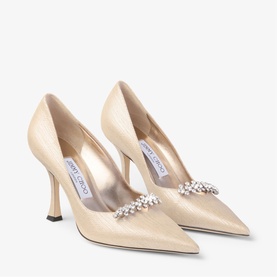 Belinda 90 Metallic Leather Pumps