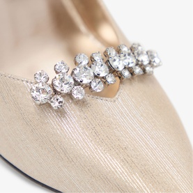 Belinda 90 Metallic Leather Pumps