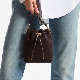 Bon Bon Suede Mini Bucket Bag