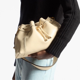 Bon Bon Cinch Medium Embossed Shoulder Bag