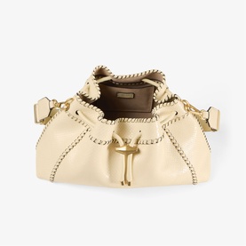 Bon Bon Cinch Medium Embossed Shoulder Bag