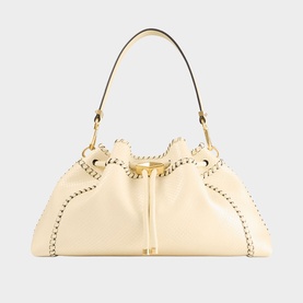 Bon Bon Cinch Medium Embossed Shoulder Bag