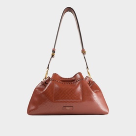Bon Bon Cinch Medium Embossed Shoulder Bag