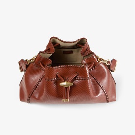Bon Bon Cinch Medium Embossed Shoulder Bag
