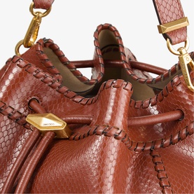 Bon Bon Cinch Medium Embossed Shoulder Bag