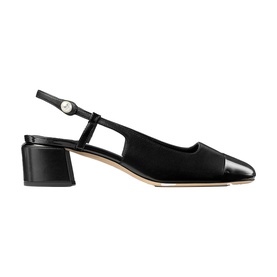 Elisa 45 Patent Slingback Block Heels