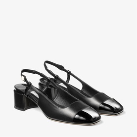 Elisa 45 Patent Slingback Block Heels