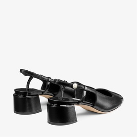 Elisa 45 Patent Slingback Block Heels