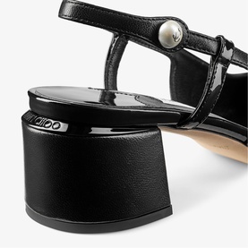 Elisa 45 Patent Slingback Block Heels