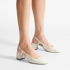 Elisa 45 Patent Slingback Block Heels