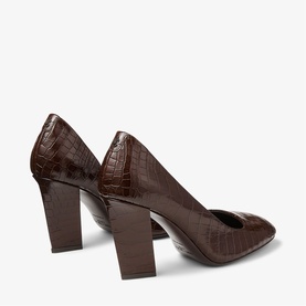 Farren Mock-Croc Heeled Courts