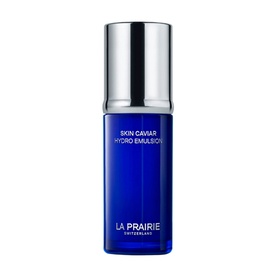 La Prairie Skin Caviar Hydro Emulsion Moisturiser 30ml in cobalt blue bottle with silver pump cap