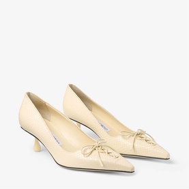 Scarlett 50 Embossed Kitten Heels
