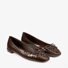 Scarlett Mock-Crock Ballet Flats