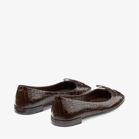 Scarlett Mock-Crock Ballet Flats