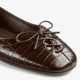 Scarlett Mock-Crock Ballet Flats