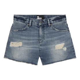 Denim Straight Leg Shorts