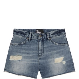 Denim Straight Leg Shorts