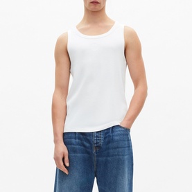 Crest Logo Embroidered Tank Top