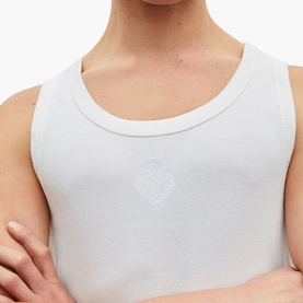 Crest Logo Embroidered Tank Top