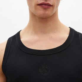 Crest Logo Embroidered Tank Top