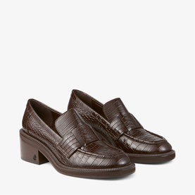 Tylor 60 Croc-Embossed Leather Loafers