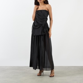 Gillian Pleated Flared Skirt