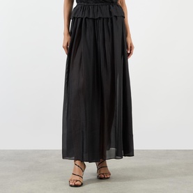 Gillian Pleated Flared Skirt