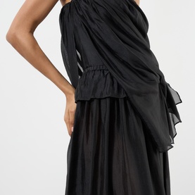 Gillian Pleated Flared Skirt