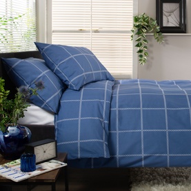 Crossley Heath Duvet Set Blue/White