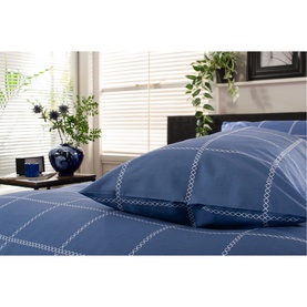 Crossley Heath Duvet Set Blue/White