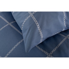 Crossley Heath Duvet Set Blue/White