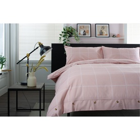 Crossley Heath Duvet Set Rose/White