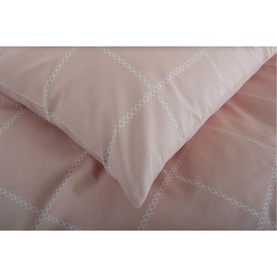 Crossley Heath Duvet Set Rose/White