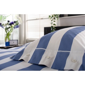 West End Duvet Set Blue/White