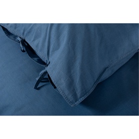 Soft Textured Duvet Set Blue