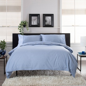 Gingham Duvet Set Blue/White