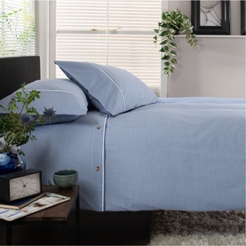 Gingham Duvet Set Blue/White