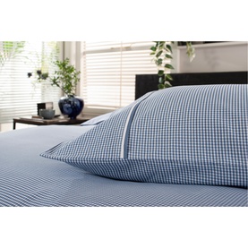 Gingham Duvet Set Blue/White