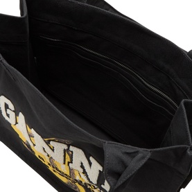 Banana Print Large Shopper Tote Bag