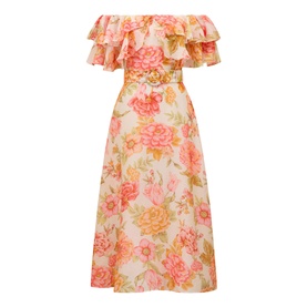 Jemima Ruffle Off-The-Shoulder Dress
