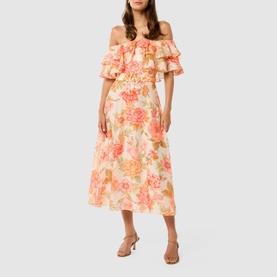 Jemima Ruffle Off-The-Shoulder Dress